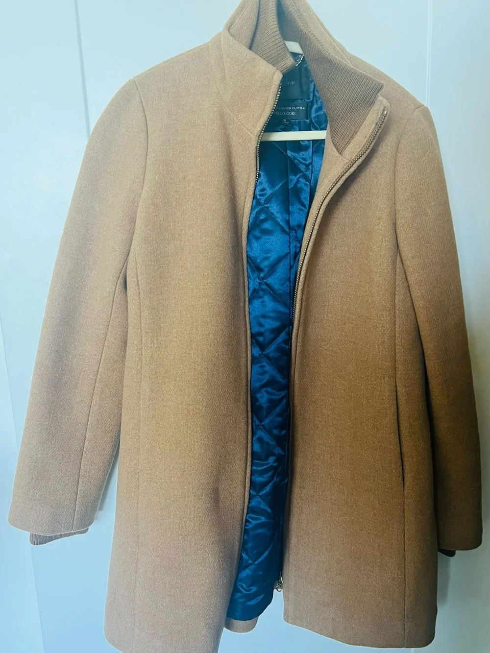 J. Crew Lodge Coat in Italian stadium- cloth wool. Quilted Lined - Picture 9 of 9